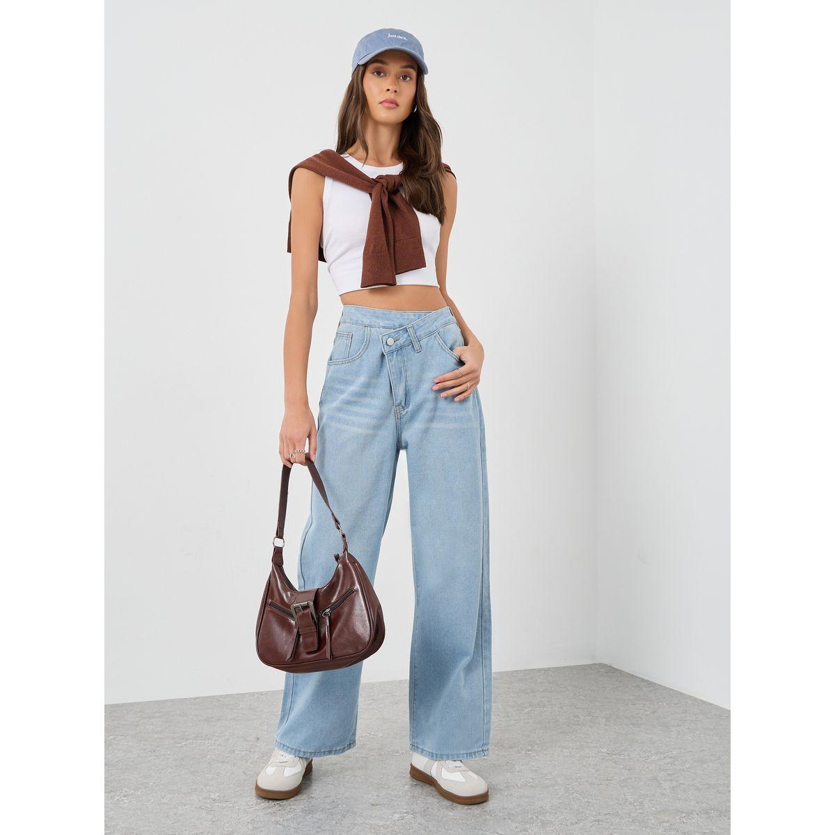 بنطال جينز بقصة أرجل واسعة-women-clothing-bottoms-jeans-image-1
