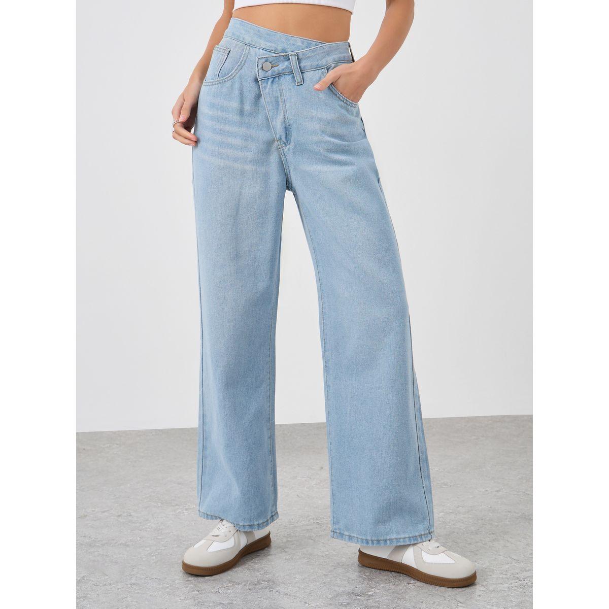 بنطال جينز بقصة أرجل واسعة-women-clothing-bottoms-jeans-image-2