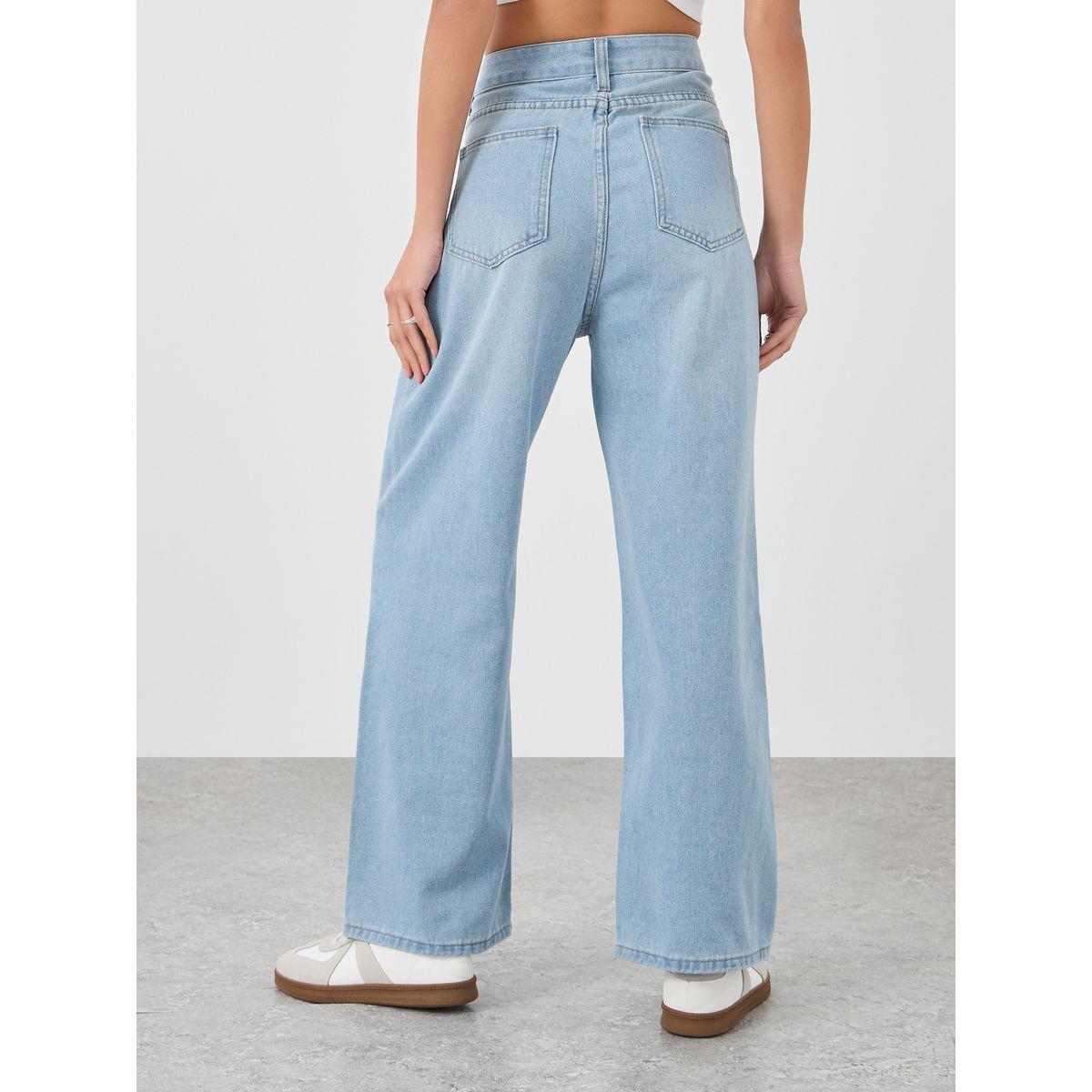 بنطال جينز بقصة أرجل واسعة-women-clothing-bottoms-jeans-image-4