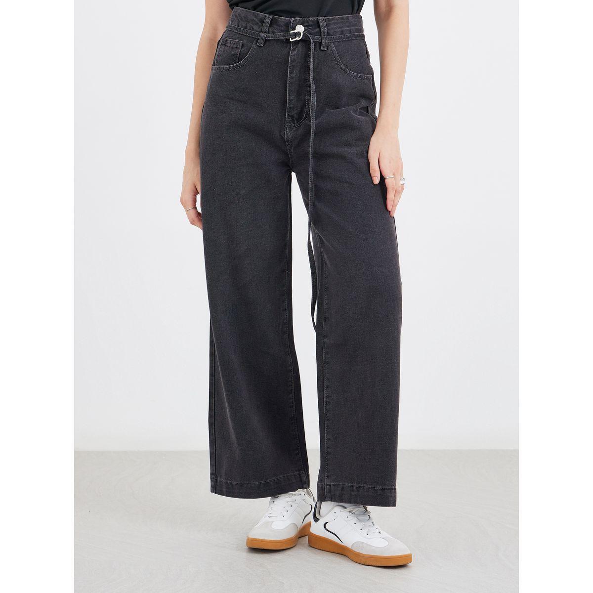 جينز بأرجل واسعة وخصر متوسط-women-clothing-bottoms-jeans-image-2