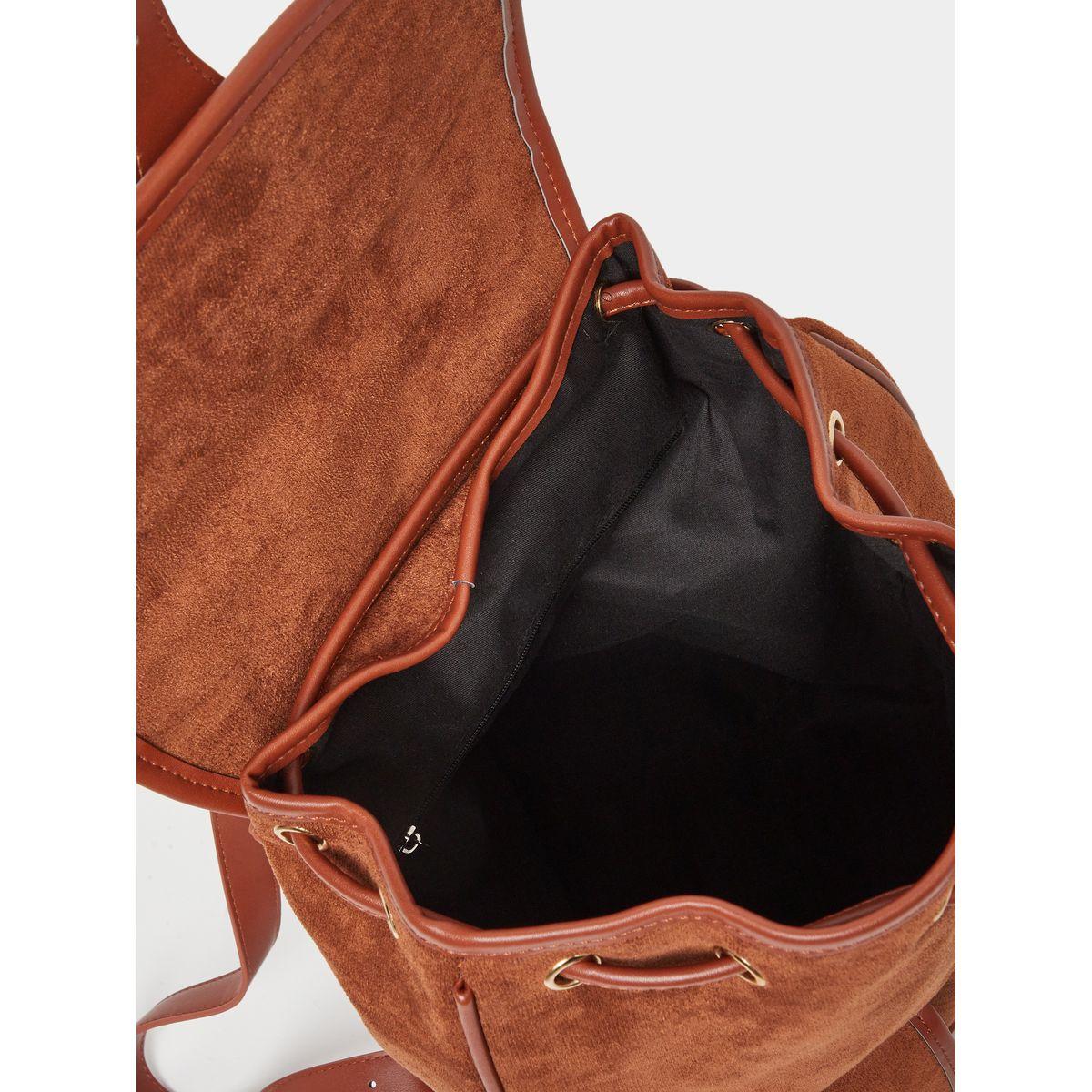 Styli Belted Pocket Backpack with Drawstring-women-bagsandwallets-backpacks-image-4