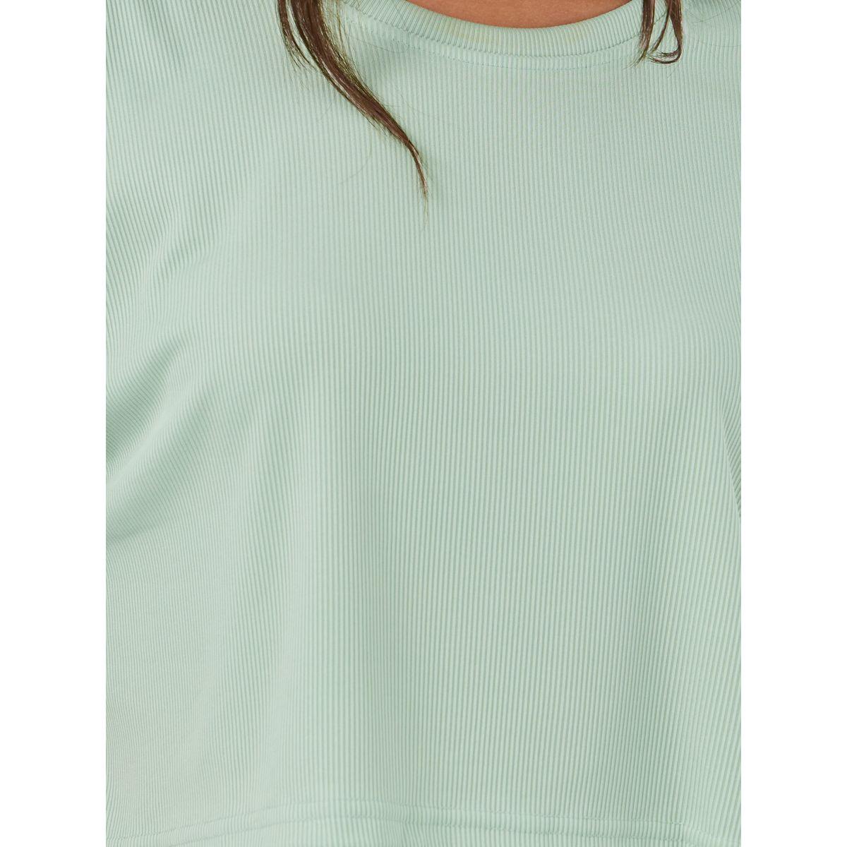 Styli Solid Short Sleeve Crop T-Shirt and Shorts Set-women-clothing-nightwear-pyjamas-shortsets-image-3