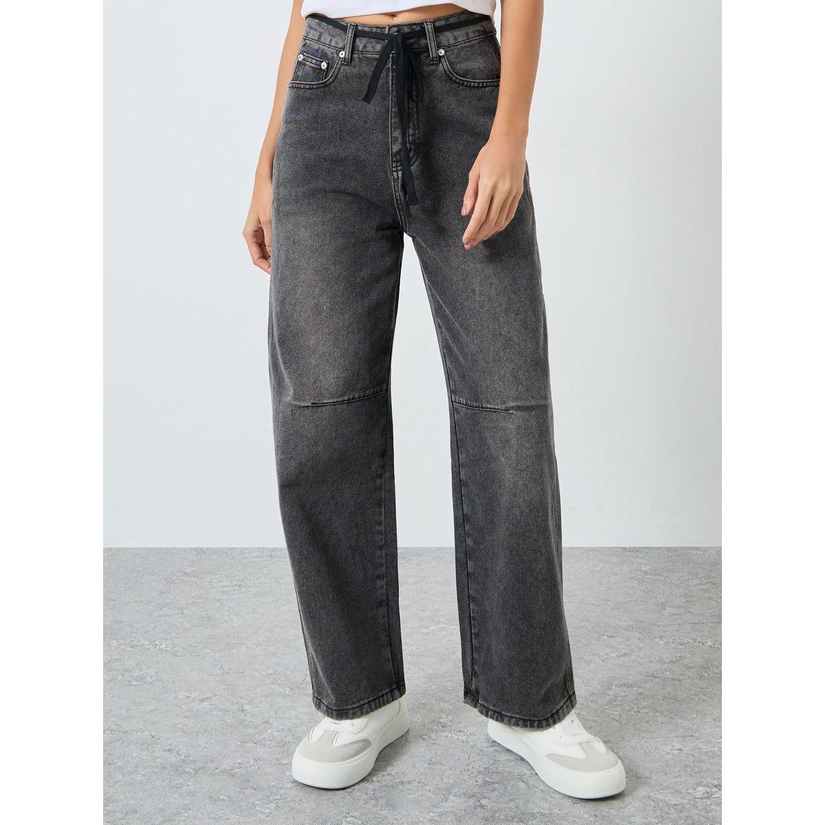 Styli High Rise Cut and Sew Panel Jeans-women-clothing-bottoms-jeans-image-2