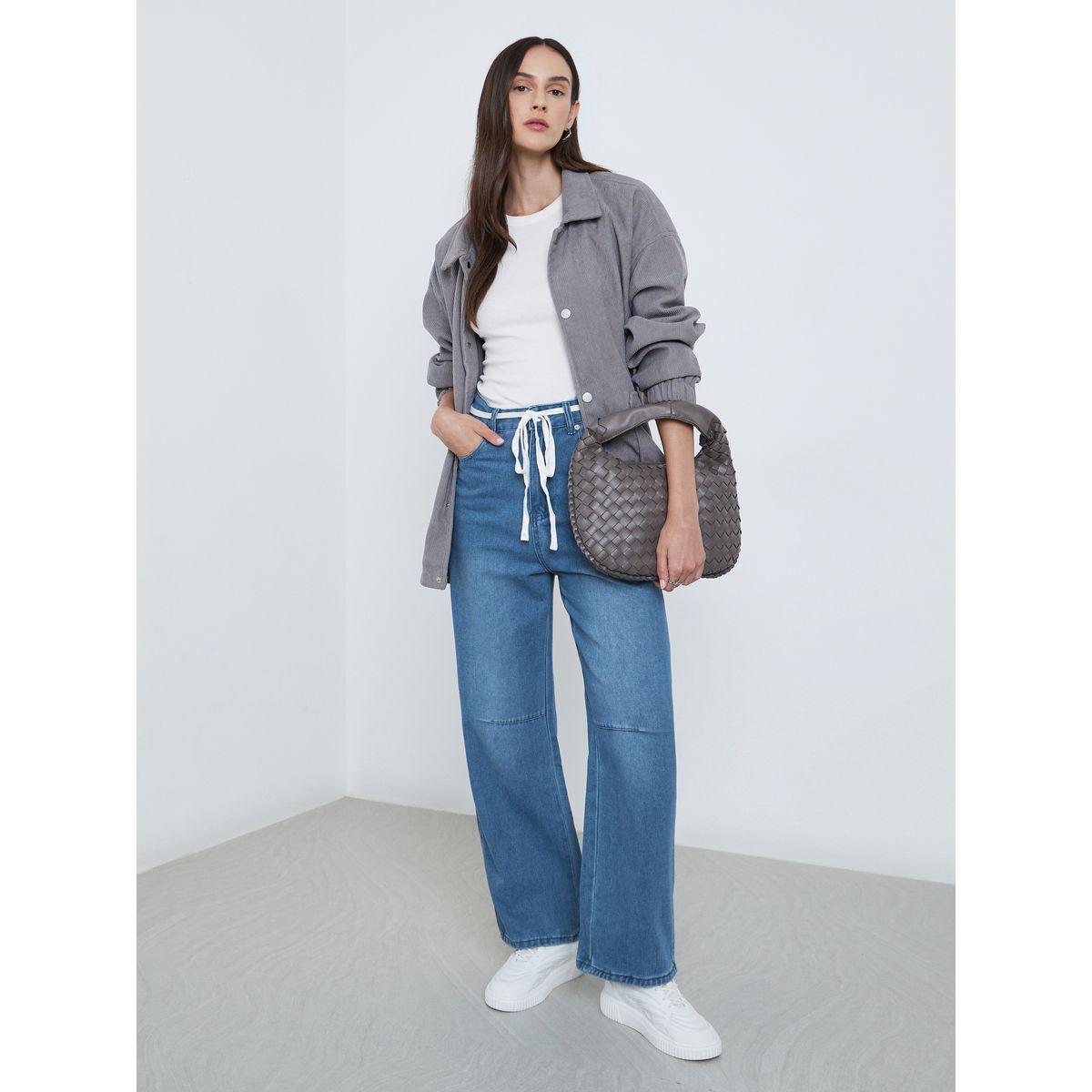 Styli High Rise Cut and Sew Panel Jeans-women-clothing-bottoms-jeans-image-1