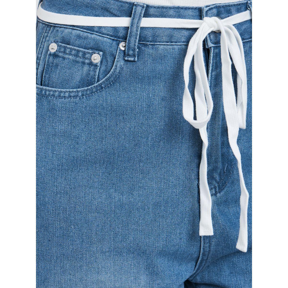 بنطال جينز بخصر عالي وتفاصيل خياطة مُتباينة-women-clothing-bottoms-jeans-image-3