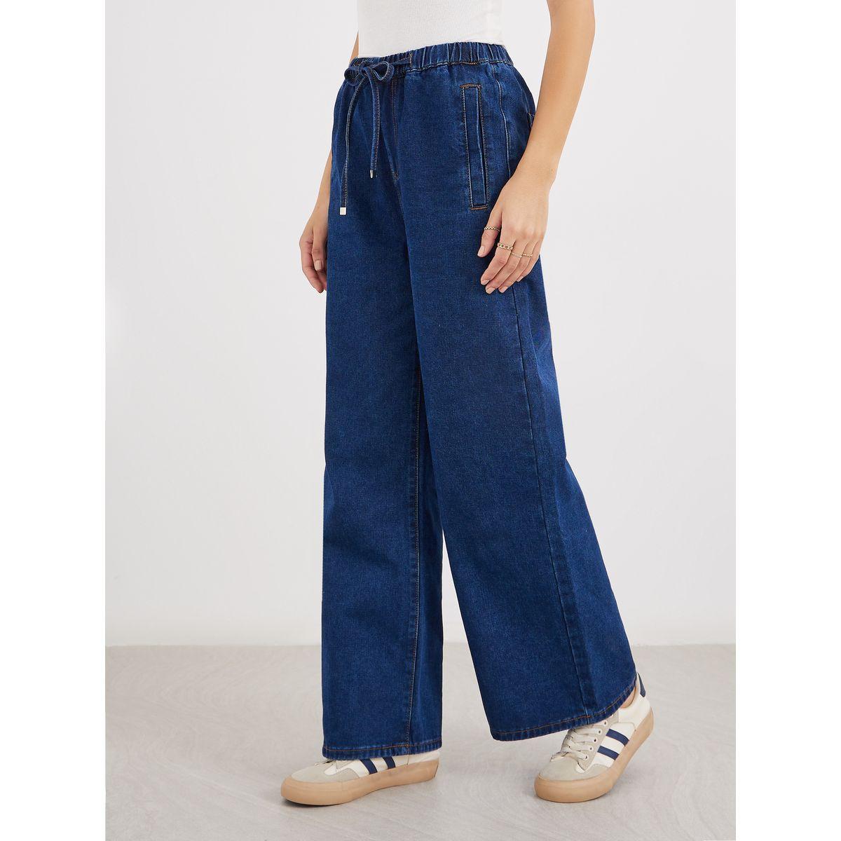 Styli High Rise Wide Leg Jeans with Drawstring-women-clothing-bottoms-jeans-image-2