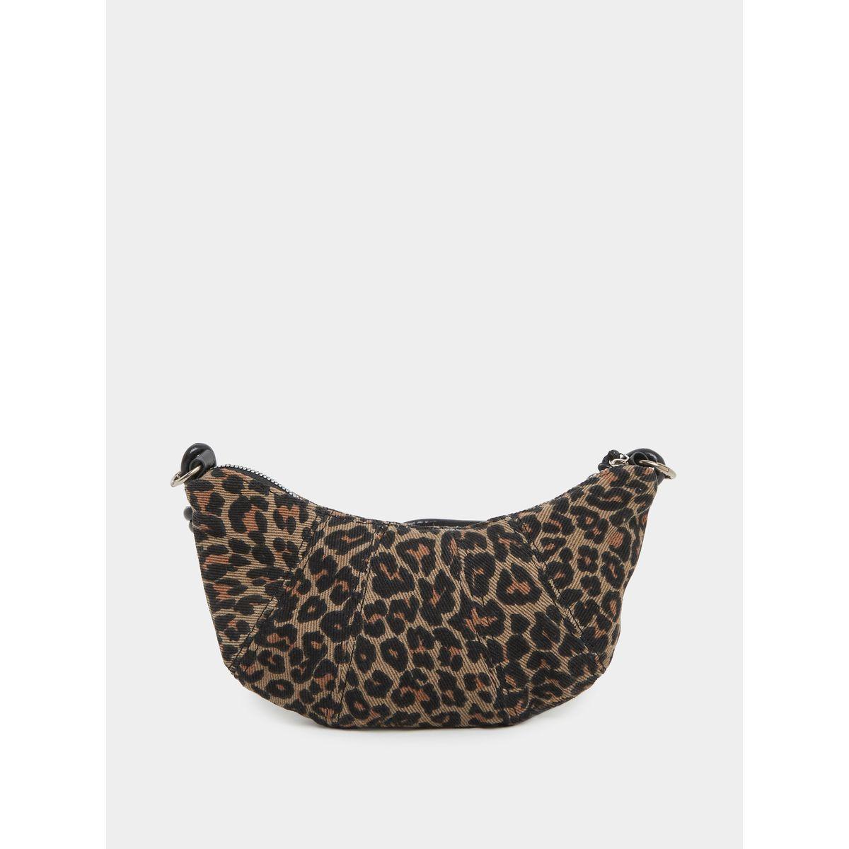 Styli Leopard Print Shoulder Bag with Zip Closure-women-bagsandwallets-handbags-image-2