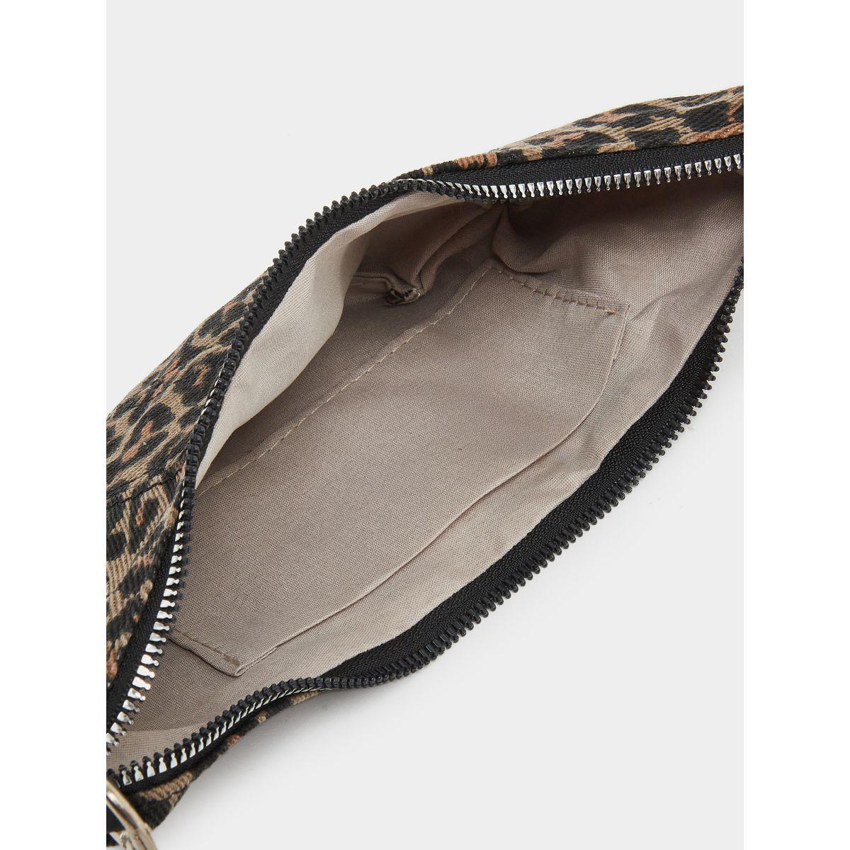 Styli Leopard Print Shoulder Bag with Zip Closure-women-bagsandwallets-handbags-image-4