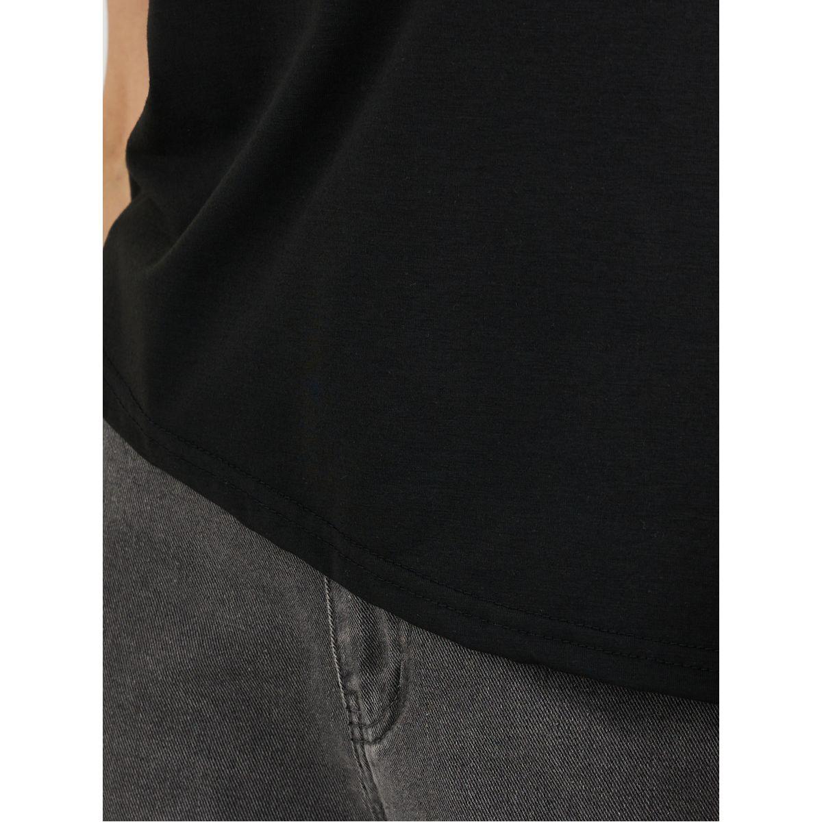 تيشيرت بحافة غير متماثلة الطول مع أكمام قصيرة-women-clothing-tshirts-image-3