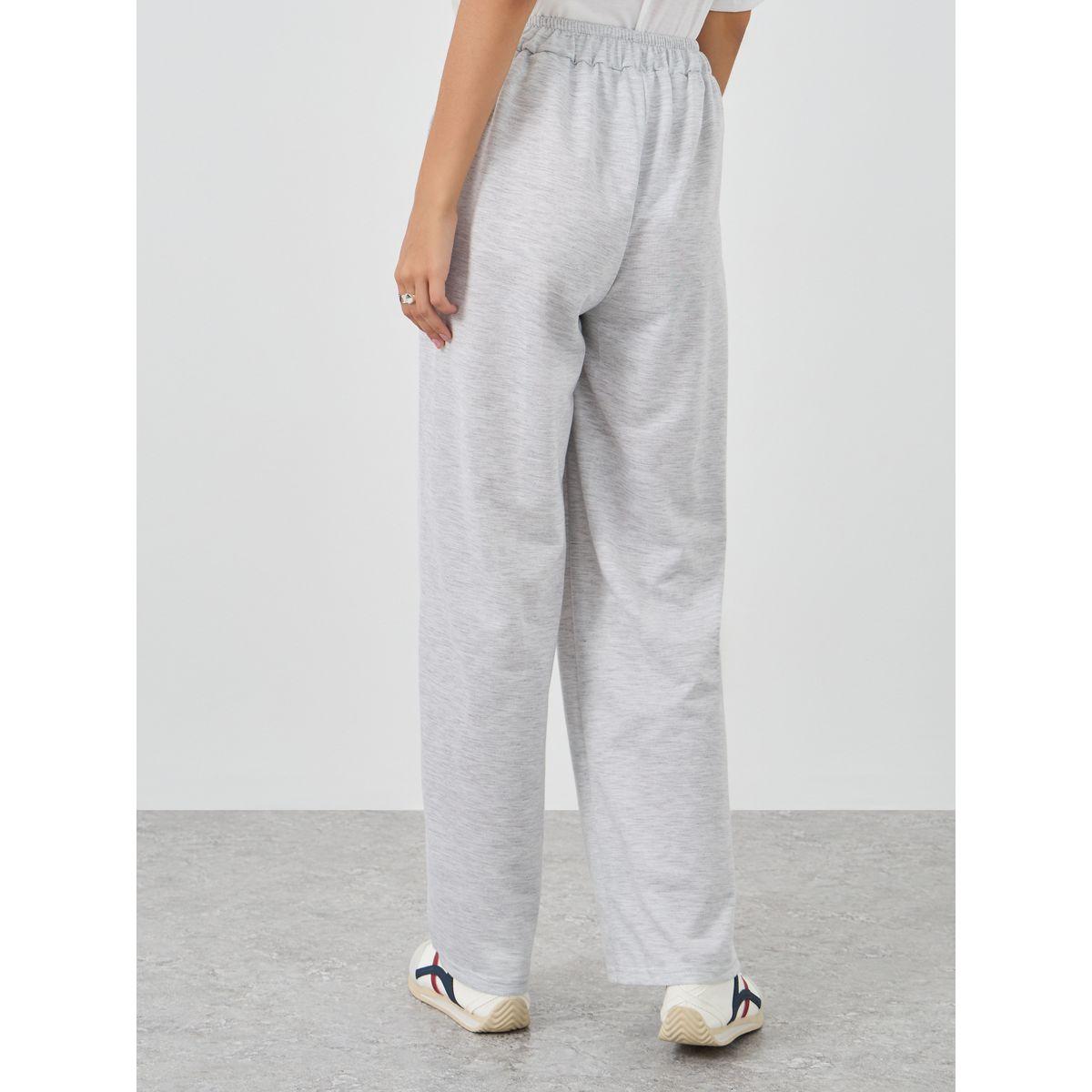 Styli Solid Elasticated Waistband Joggers with Pintuck Detail-women-clothing-bottoms-joggers-image-4