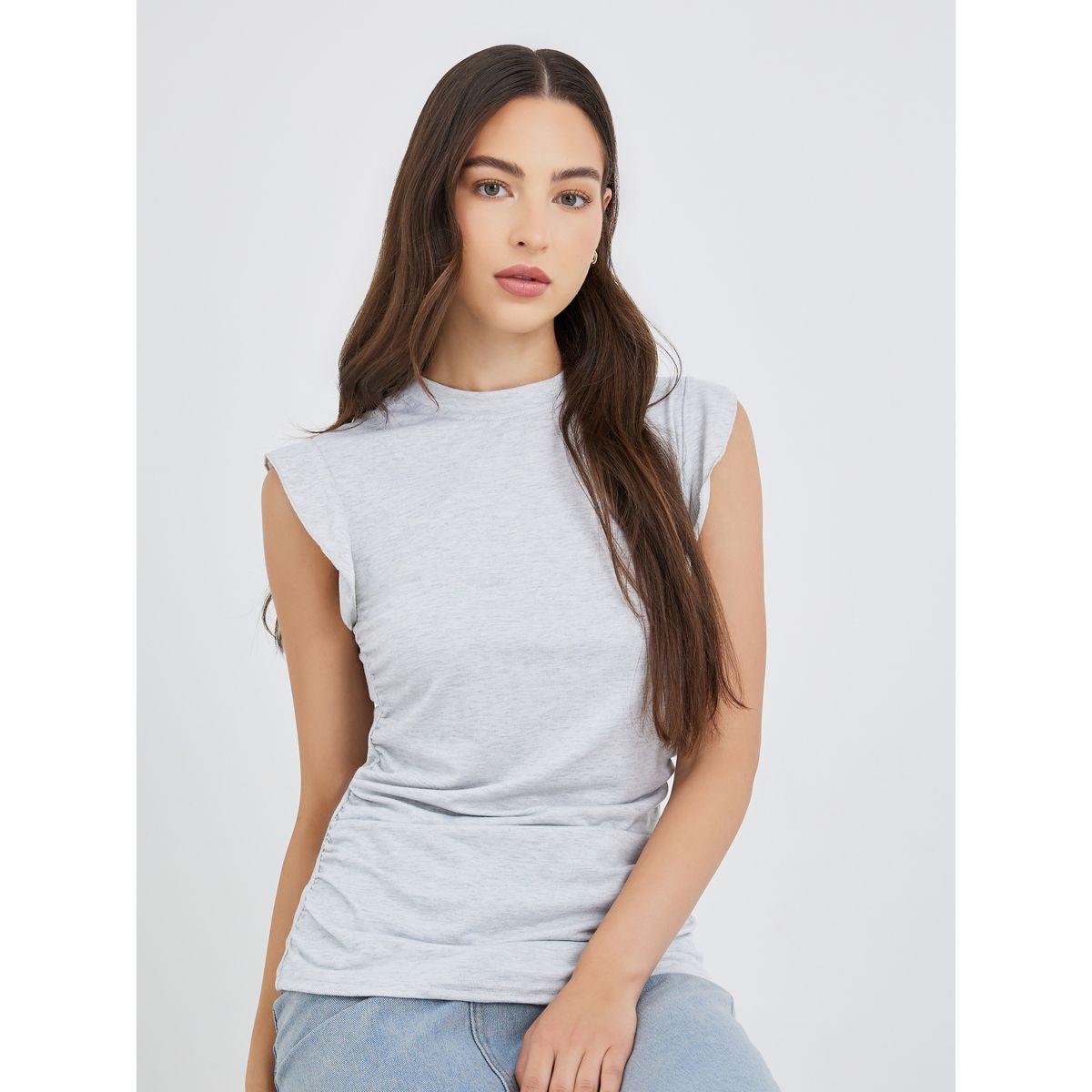 Styli Side Sleeveless Round Neck T-Shirt-women-clothing-tshirts-image-1
