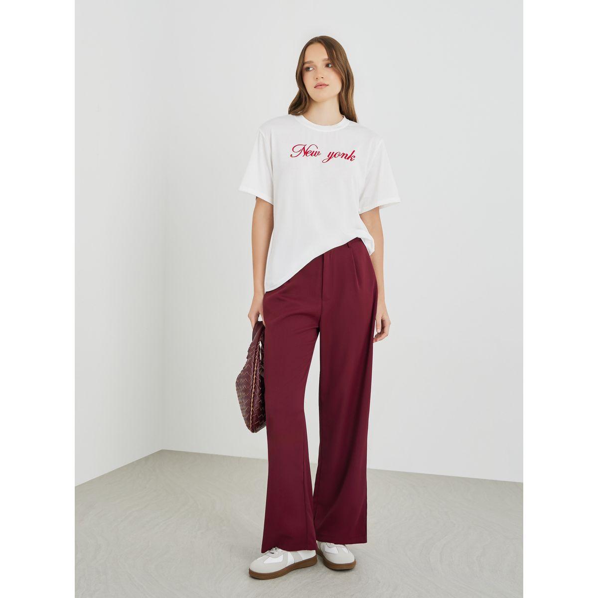 Styli Embroidered Slogan Regular Fit T-Shirt-women-clothing-tshirts-image-2