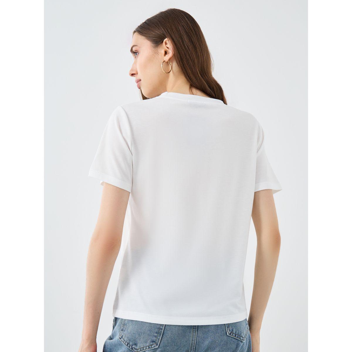 تيشيرت بطبعة زهور وقصة عادية-women-clothing-tshirts-image-5