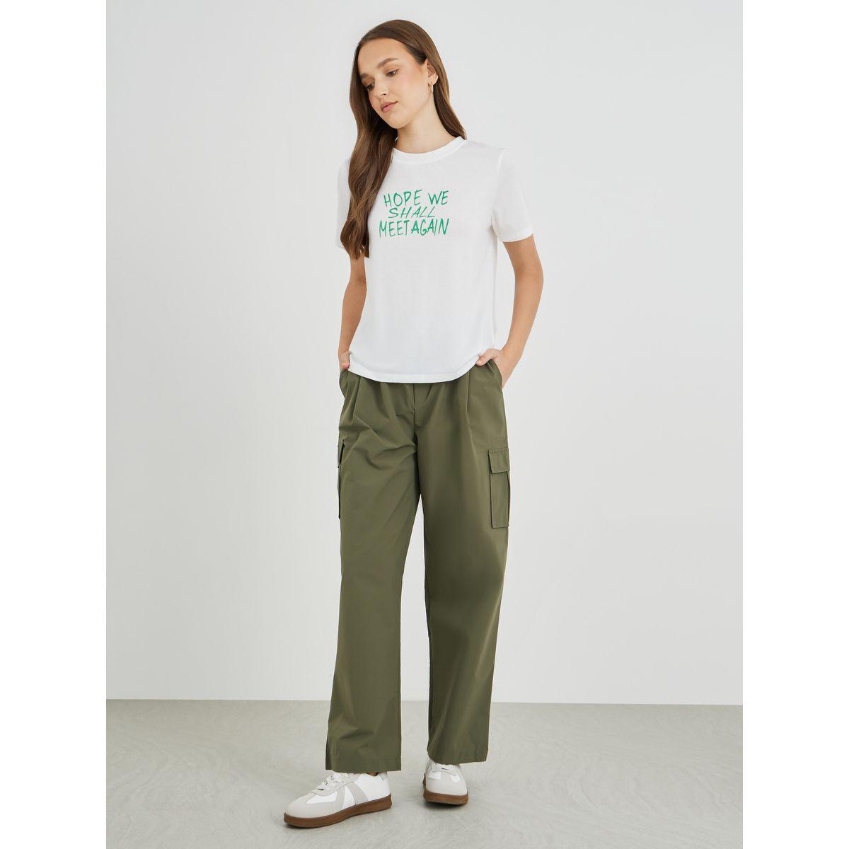 Styli Slogan Print Round Neck T-Shirt-women-clothing-tshirts-image-2