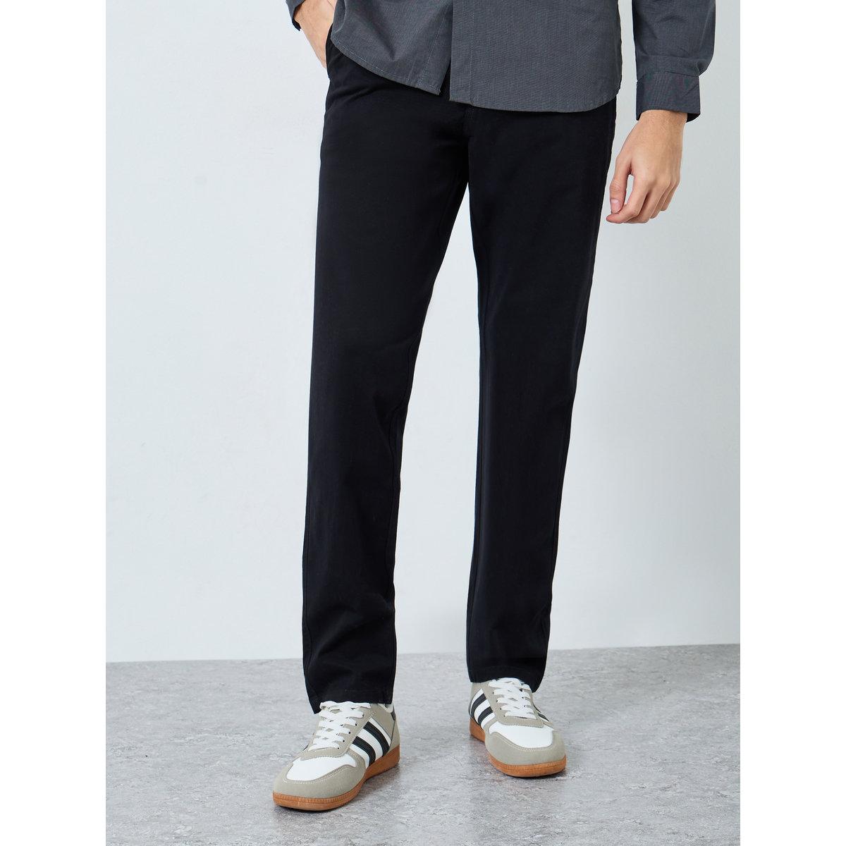 Styli Men Black Slim Fit Chino Pants-men-clothing-bottoms-trousersandchinos-trousers-image-1
