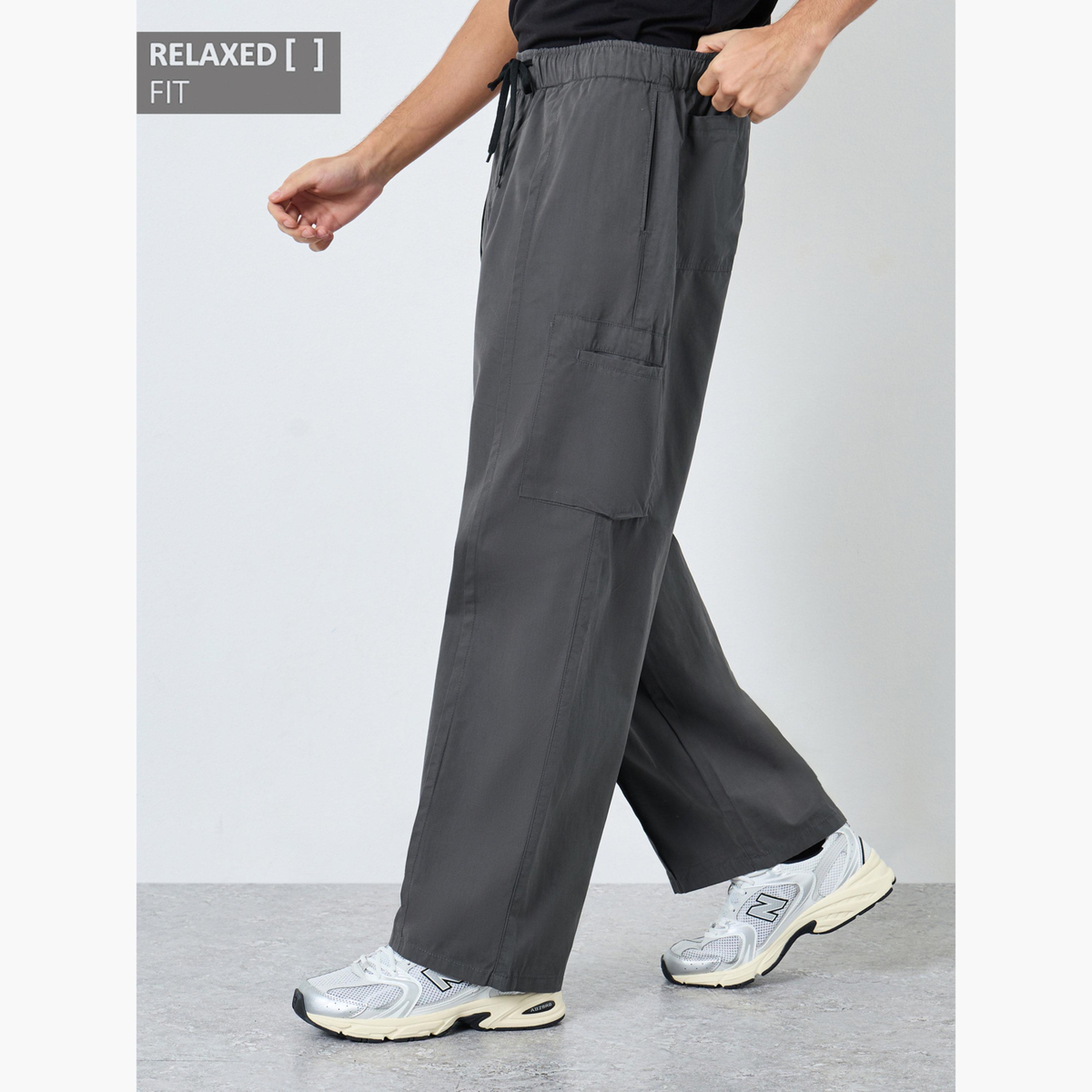 ستايلي - بنطال كارغو رجالي مريح متعدد الجيوب-men-clothing-bottoms-joggers-image-1