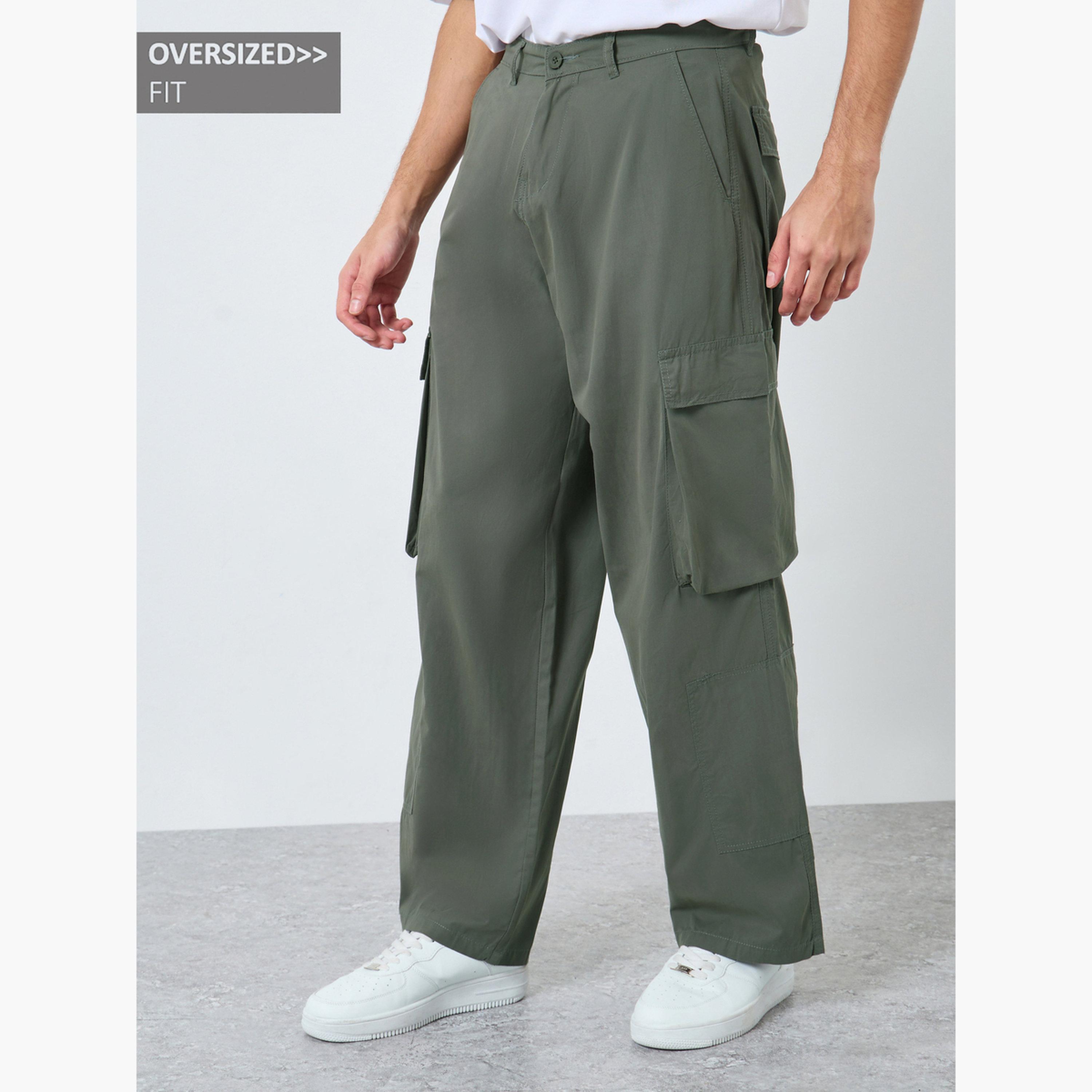 Styli Men Oversized Cargo Pocket Pants-men-clothing-bottoms-joggers-image-1