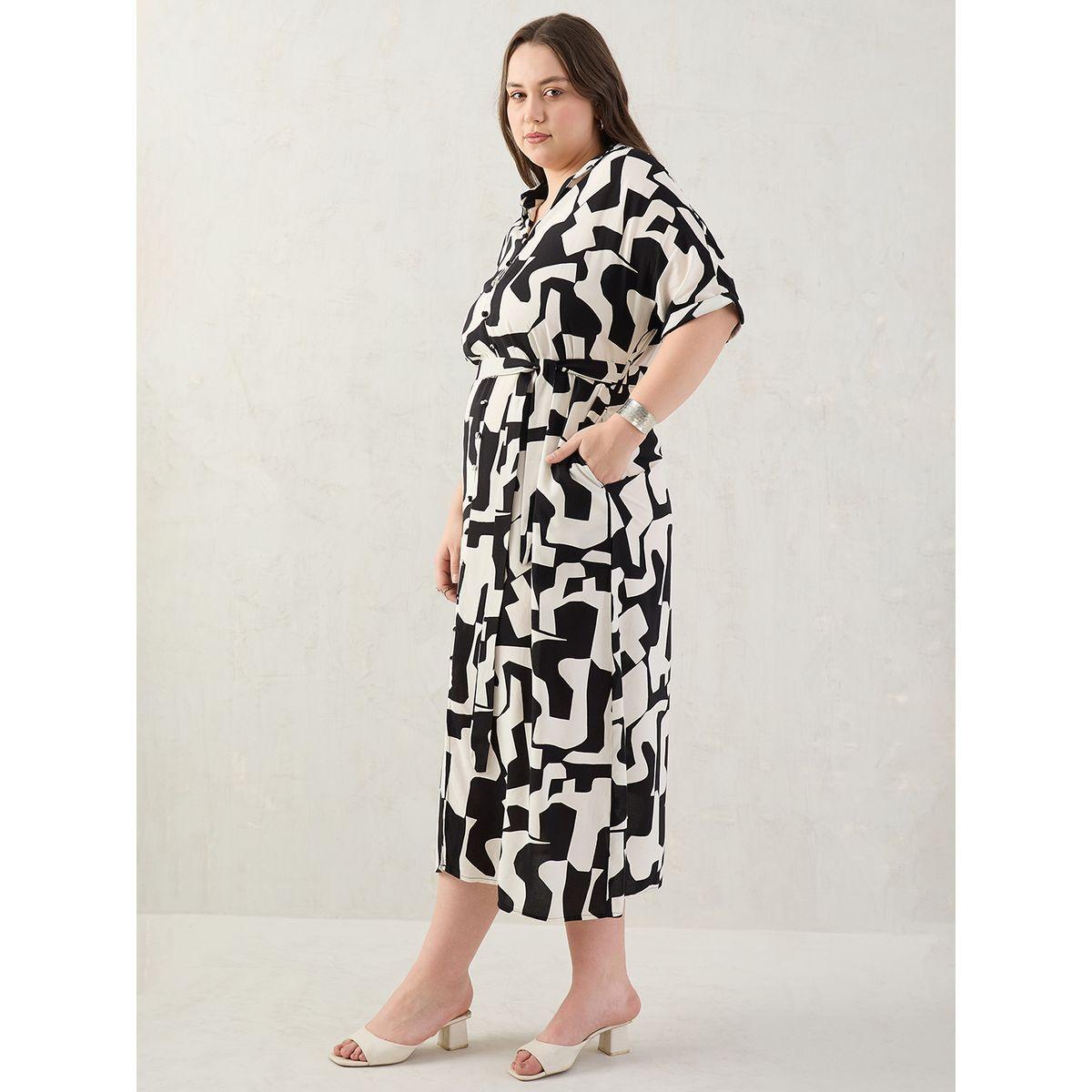 Femmella Plus Shirt Midi Dress with Abstract Print-women-clothing-dresses-image-3