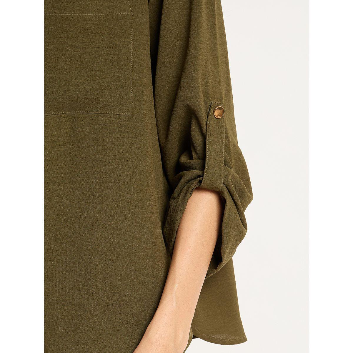طقم منسق من بنطال كابري وبلوزة بتفاصيل جيوب-women-clothing-coordsets-image-6