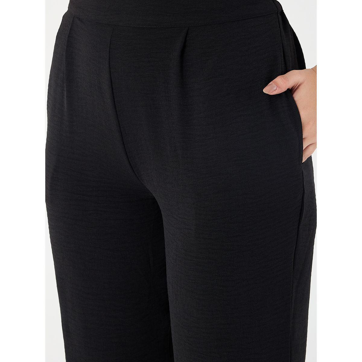 طقم منسق من بنطال وبلوزة بتفاصيل ربطة خصر-women-clothing-coordsets-image-5