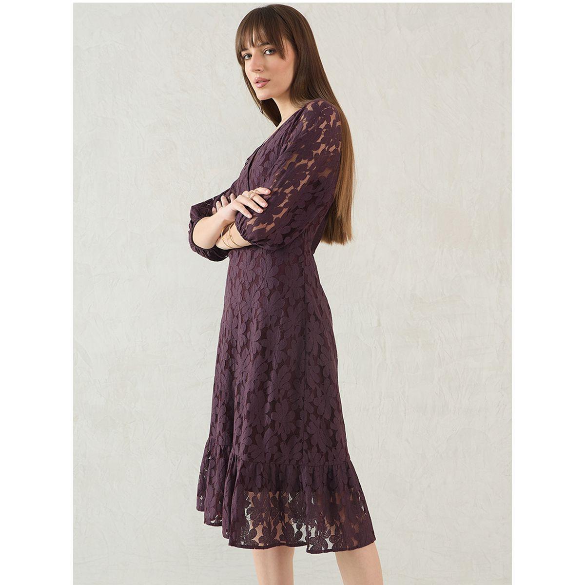 فستان ميدي بنمط لف مع تفاصيل دانتيل-women-clothing-dresses-image-3