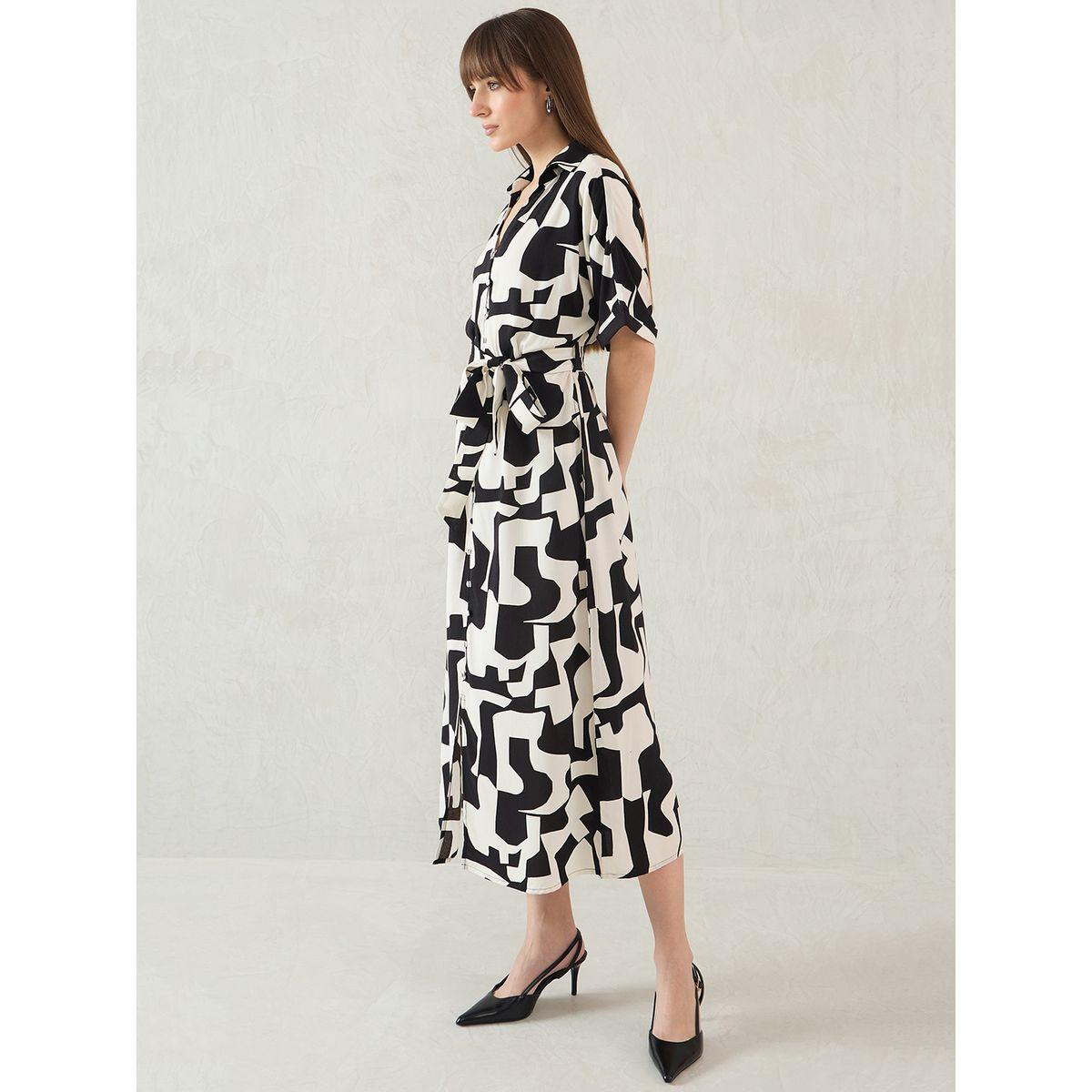 فستان ميدي مُطبع بتفاصيل ياقة-women-clothing-dresses-image-3