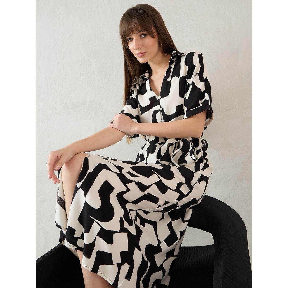 فستان ميدي مُطبع بتفاصيل ياقة-women-clothing-dresses-image-7