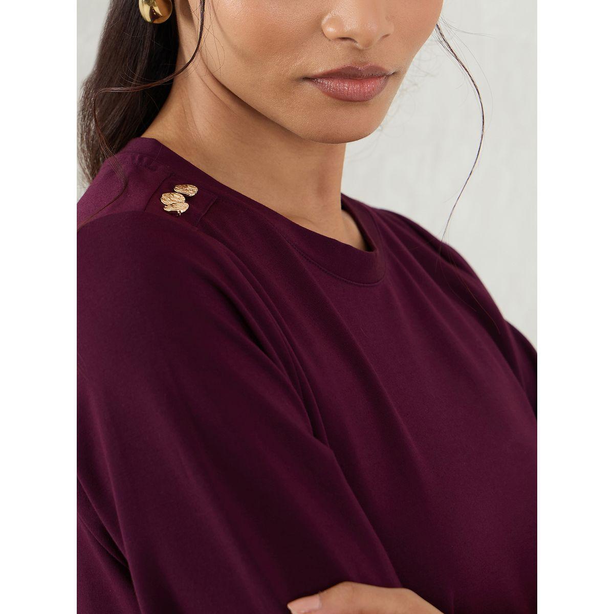 فستان ميدي سادة بتفاصيل شق-women-clothing-dresses-image-4