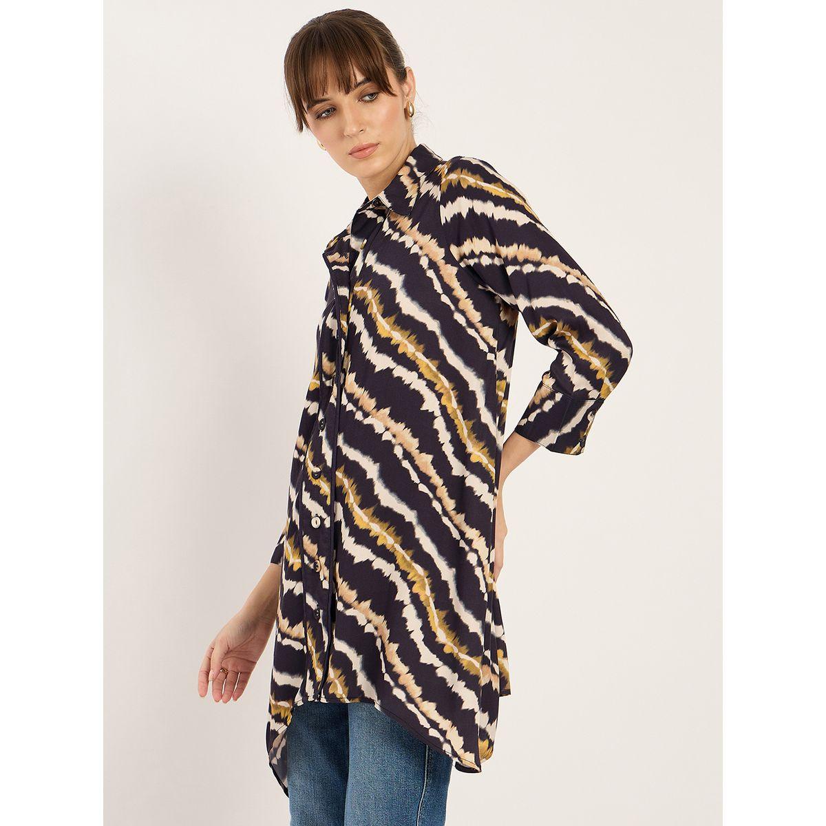 Femmella Tie and Dye Print Asymmetric Hem Tunic-women-clothing-shirtsandblouses-blouses-image-3