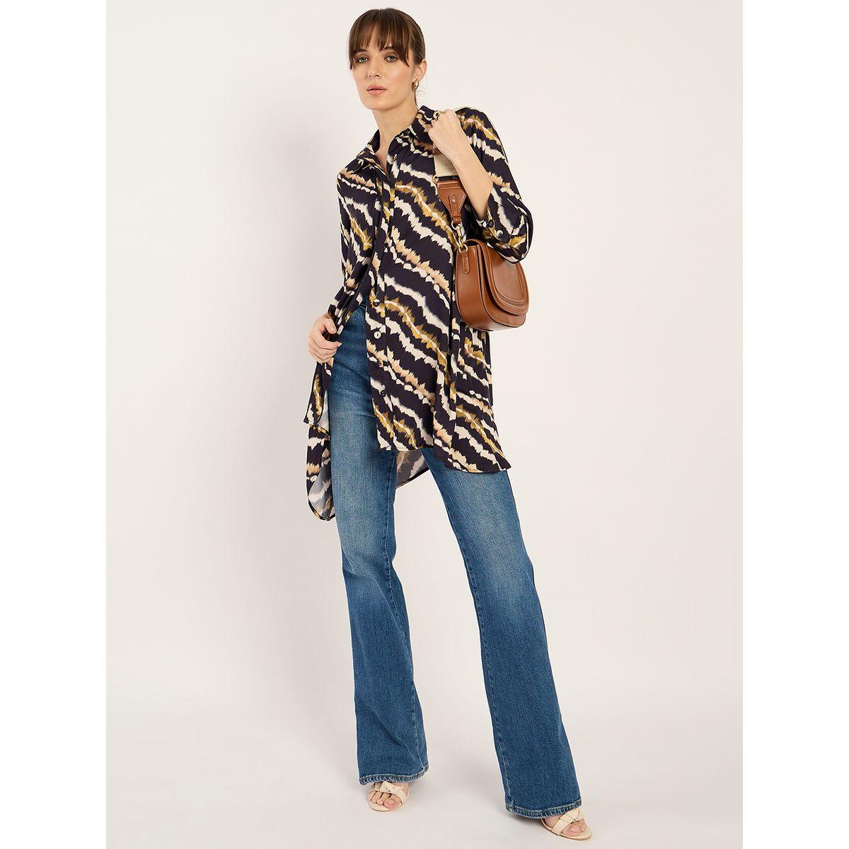 Femmella Tie and Dye Print Asymmetric Hem Tunic-women-clothing-shirtsandblouses-blouses-image-4