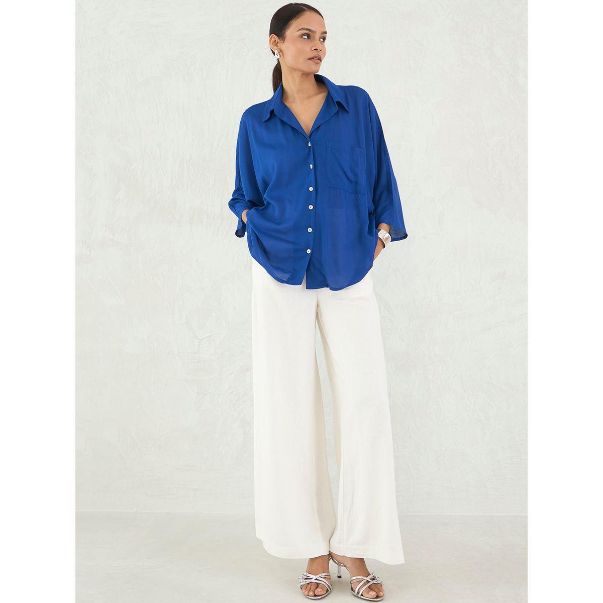بلوزة بأزرار وياقة سبريد-women-clothing-shirtsandblouses-shirts-image-5