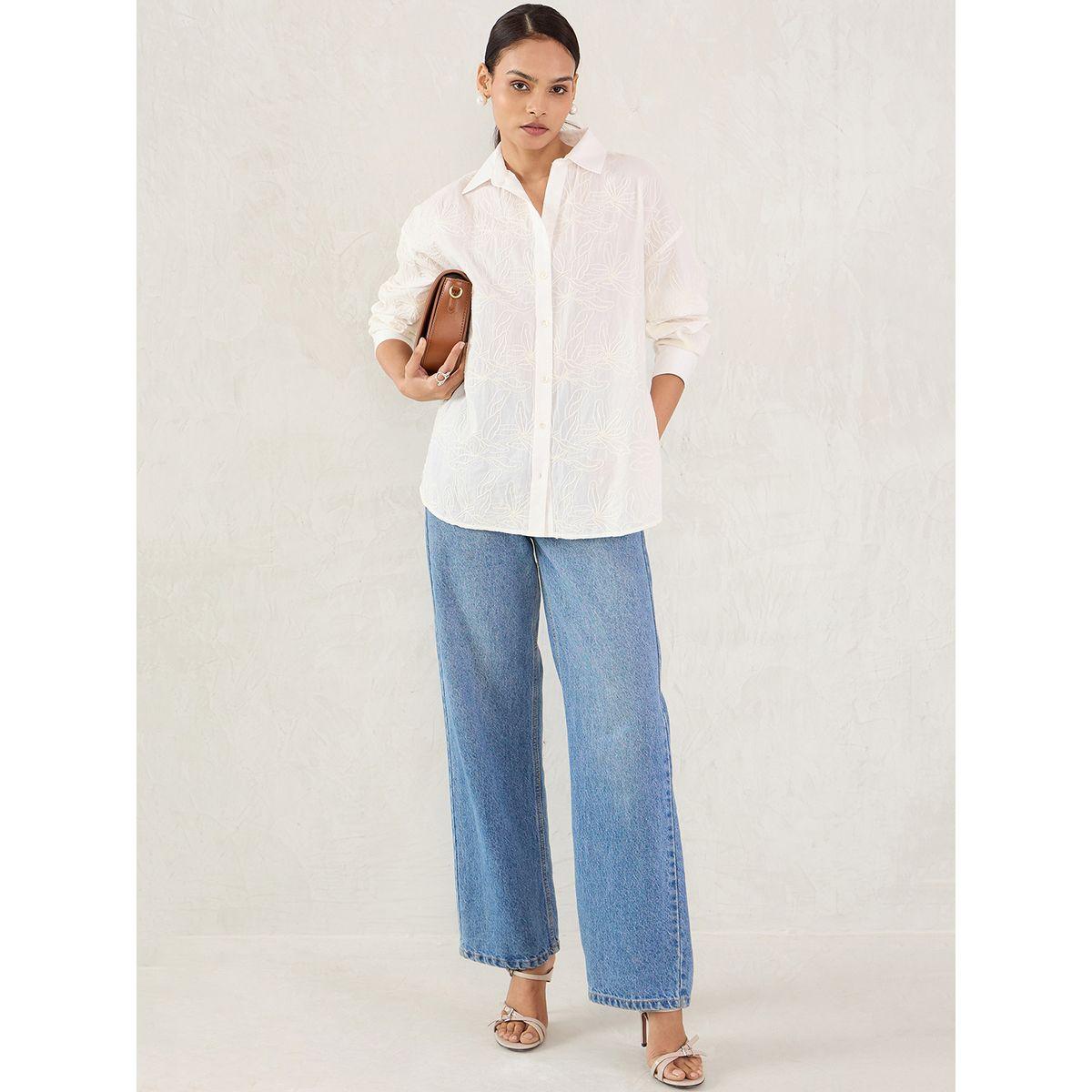 بلوزة طويلة بتفاصيل مُطرزة-women-clothing-shirtsandblouses-shirts-image-5