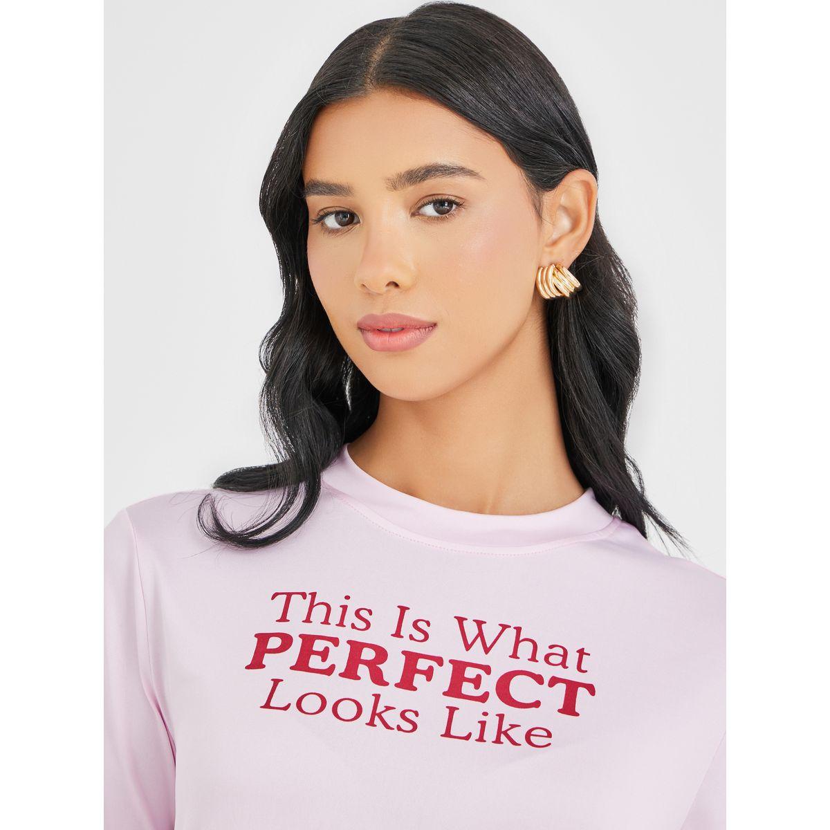 Styli Slogan Print Round Neck T-Shirt-women-clothing-tshirts-image-3