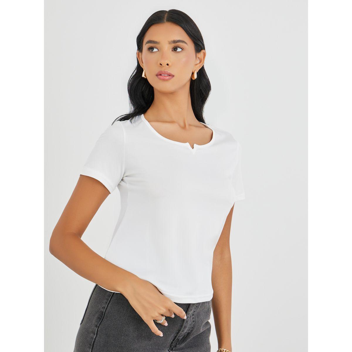 تيشيرت سادة بياقة دائرية-women-clothing-tshirts-image-1