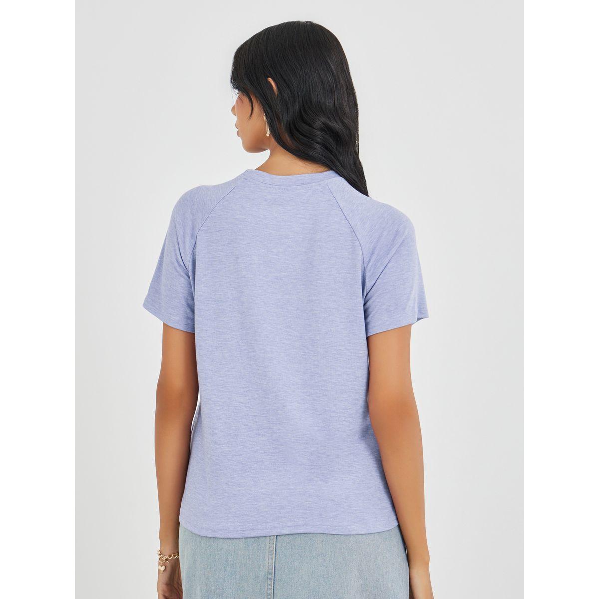 Styli Solid Round Neck T-Shirt-women-clothing-tshirts-image-5