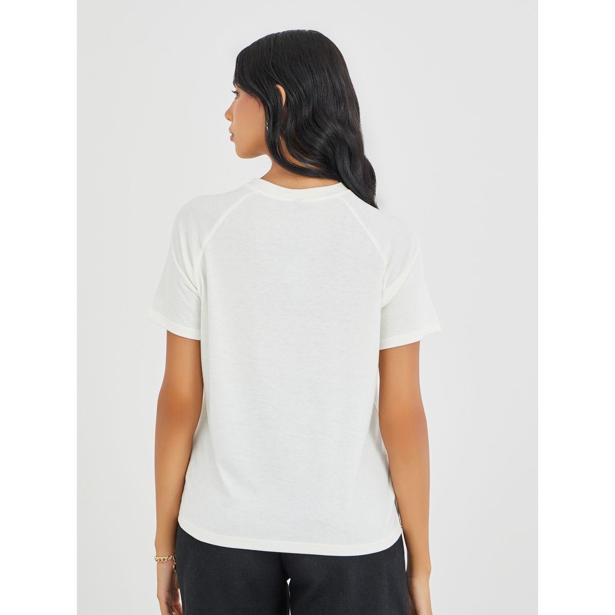 Styli Solid Round Neck T-Shirt-women-clothing-tshirts-image-5