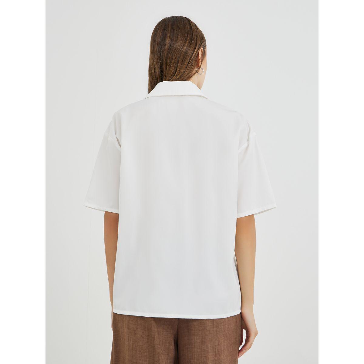 بلوزة فضفاضة بتفاصيل مُطرّزة وأكمام قصيرة-women-clothing-shirtsandblouses-shirts-image-4