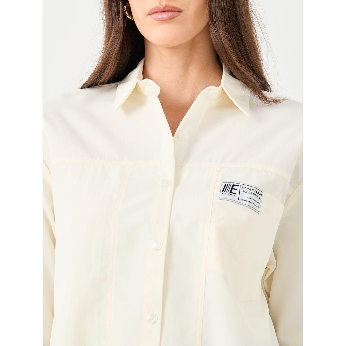 بلوزة بتفاصيل أزرار مع شارة-women-clothing-shirtsandblouses-shirts-image-3