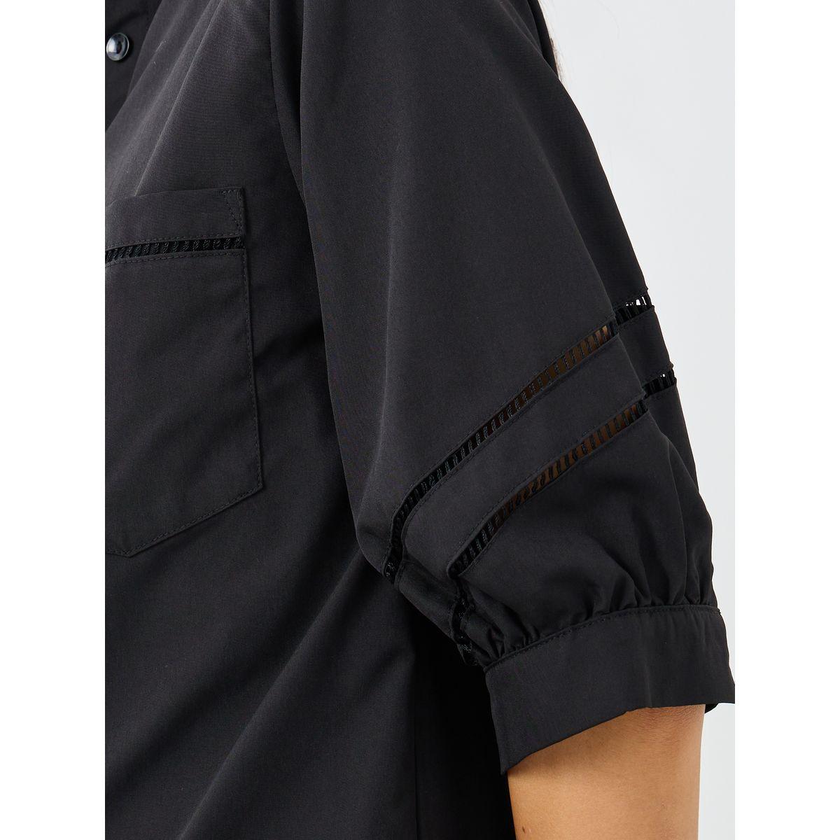 بلوزة طويلة مع أكمام بتفاصيل مُفرغة مع أزرار-women-clothing-shirtsandblouses-shirts-image-3