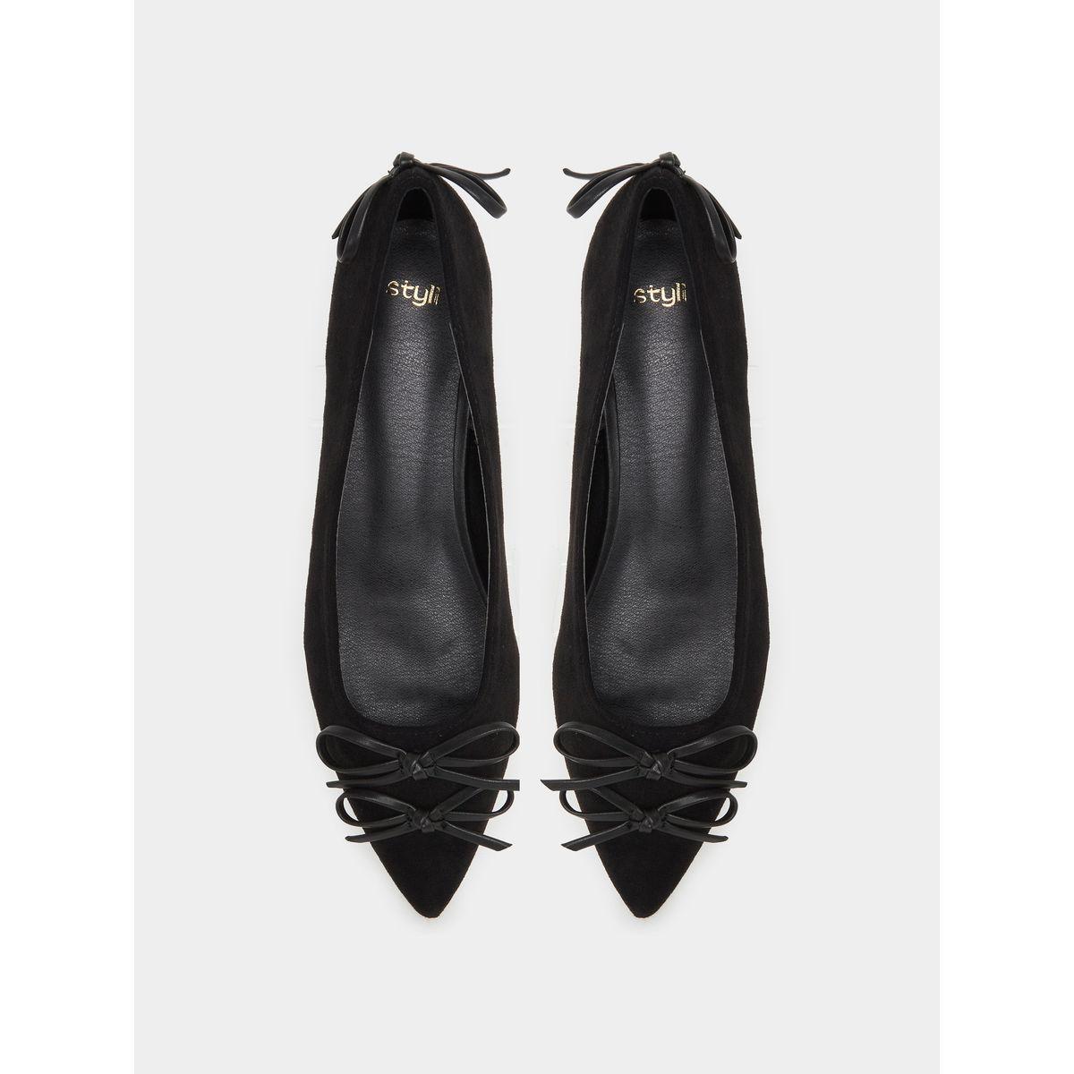 Styli Pointed Toe Bow Detail Shoes-women-shoes-heels-image-5