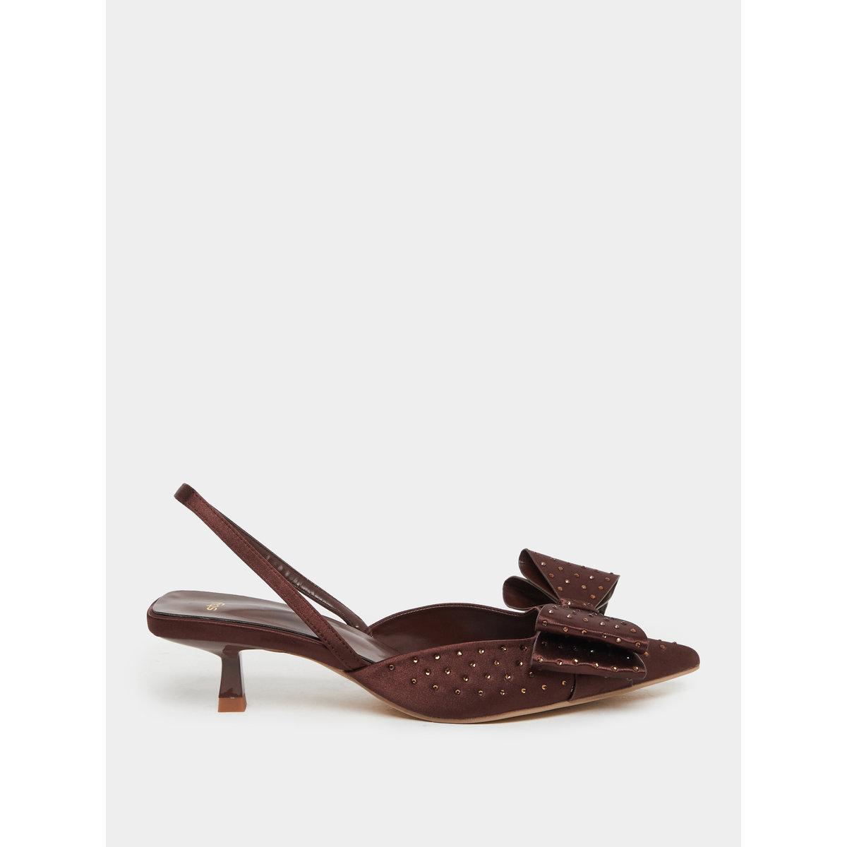 Styli Slingback Kitten Heel Shoes-women-shoes-heels-image-1