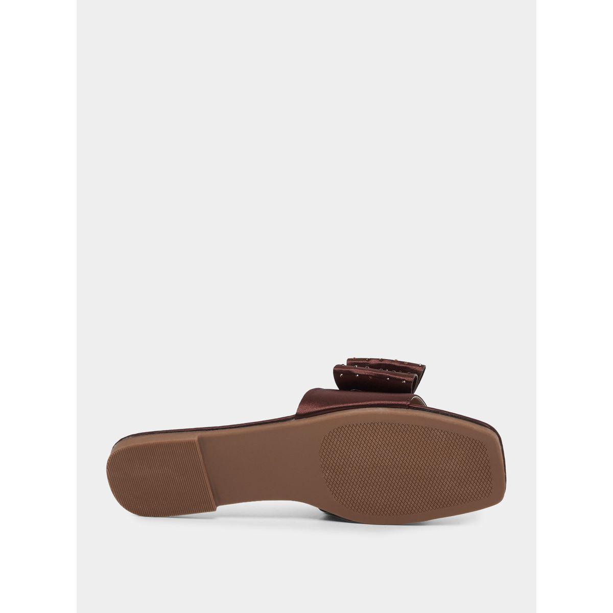 Styli Bow Detail Flat Sandals-women-shoes-sandals-flats-image-6