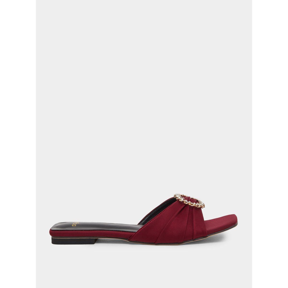 Styli Embellished Flat Sandals-women-shoes-sandals-flats-image-1
