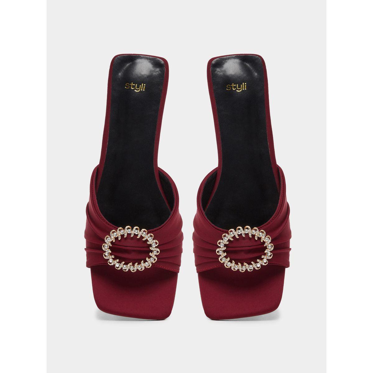 Styli Embellished Flat Sandals-women-shoes-sandals-flats-image-5