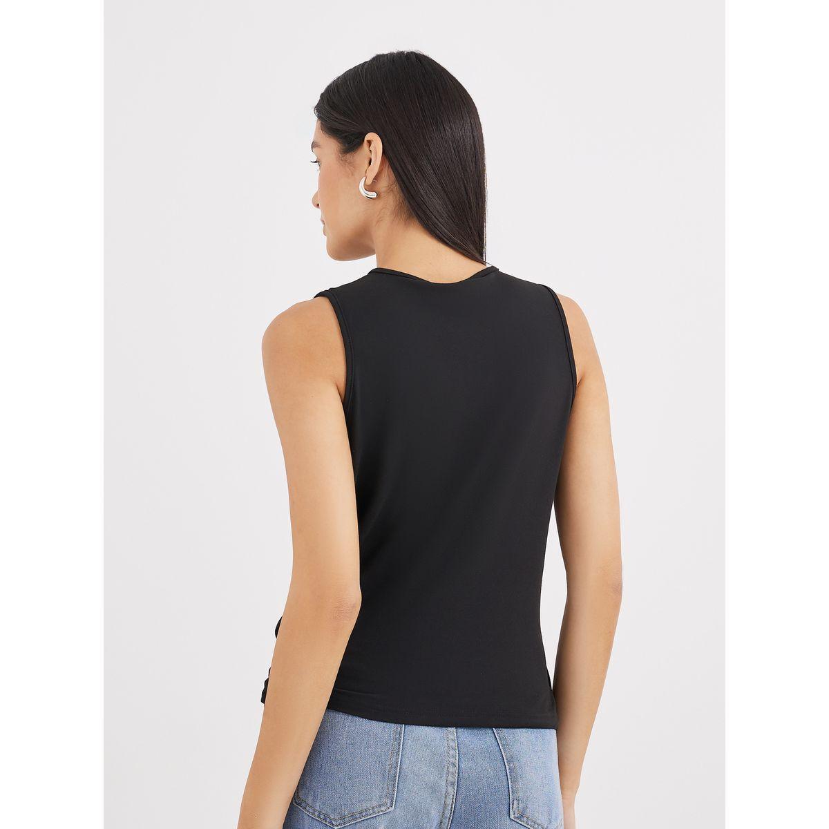 Styli Wrap V-Neck Sleeveless Knit Top-women-clothing-shirtsandblouses-blouses-image-4