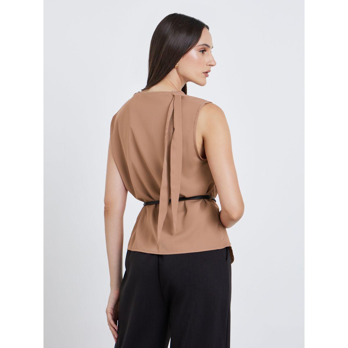 بلوزة بلا أكمام بتفاصيل منسدلة مع حزام-women-clothing-shirtsandblouses-blouses-image-4