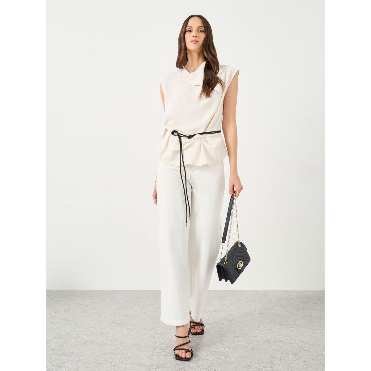 Styli Solid Cowl Neck Sleeveless Blouse-women-clothing-shirtsandblouses-blouses-image-2