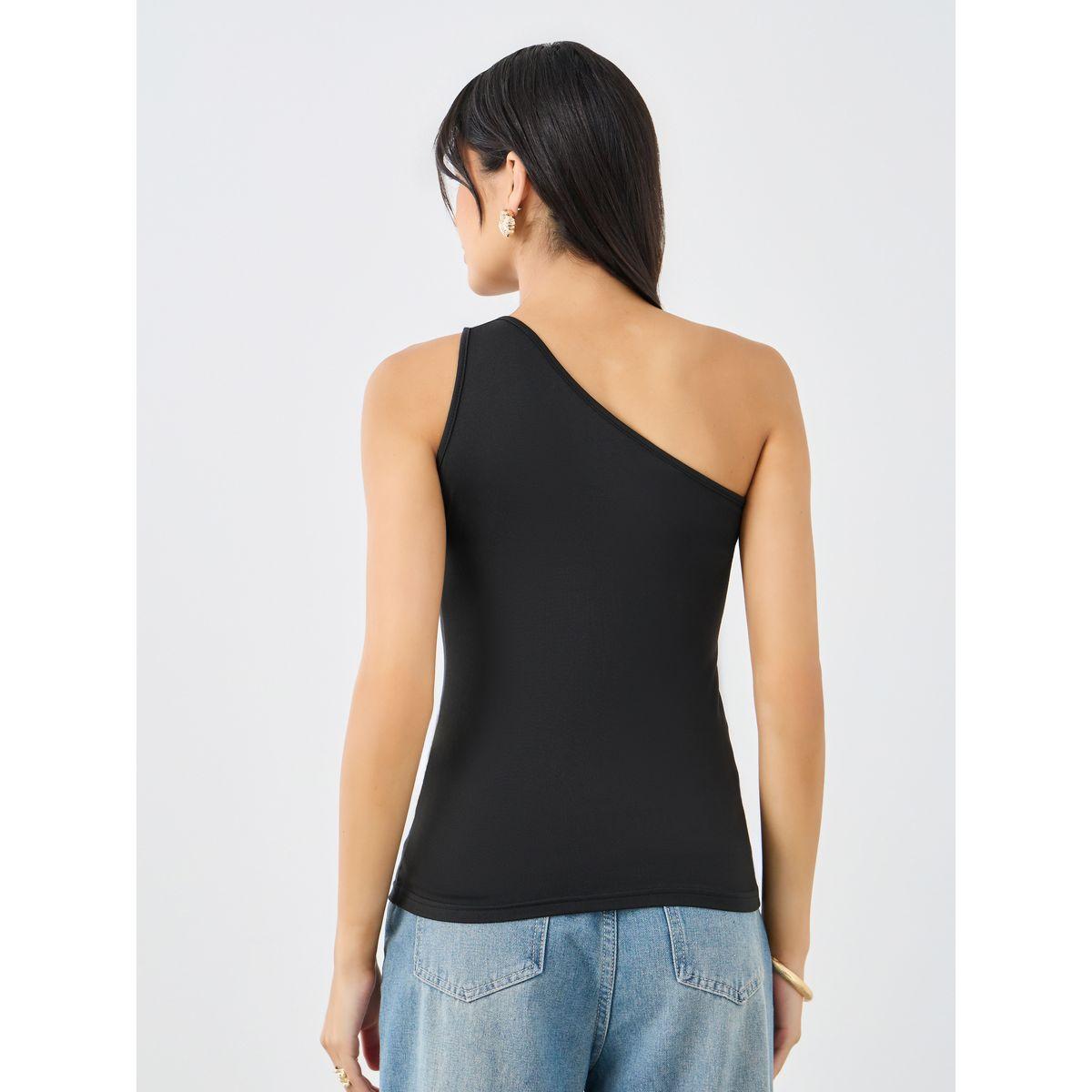 بلوزة مُجسمة بتفاصيل محبوكة وكتف واحد-women-clothing-shirtsandblouses-blouses-image-5