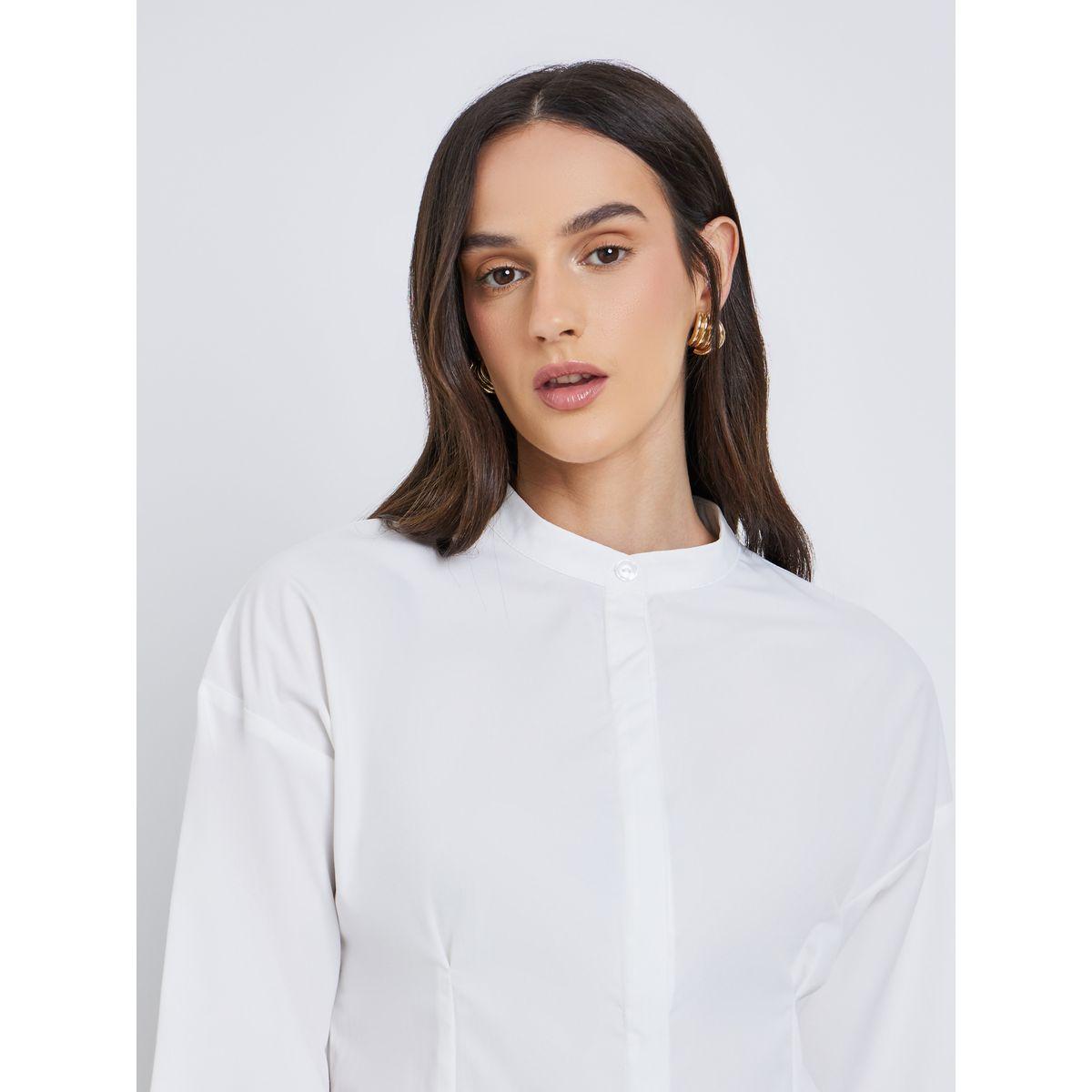 بلوزة طويلة بتفاصيل كسرات-women-clothing-shirtsandblouses-shirts-image-3
