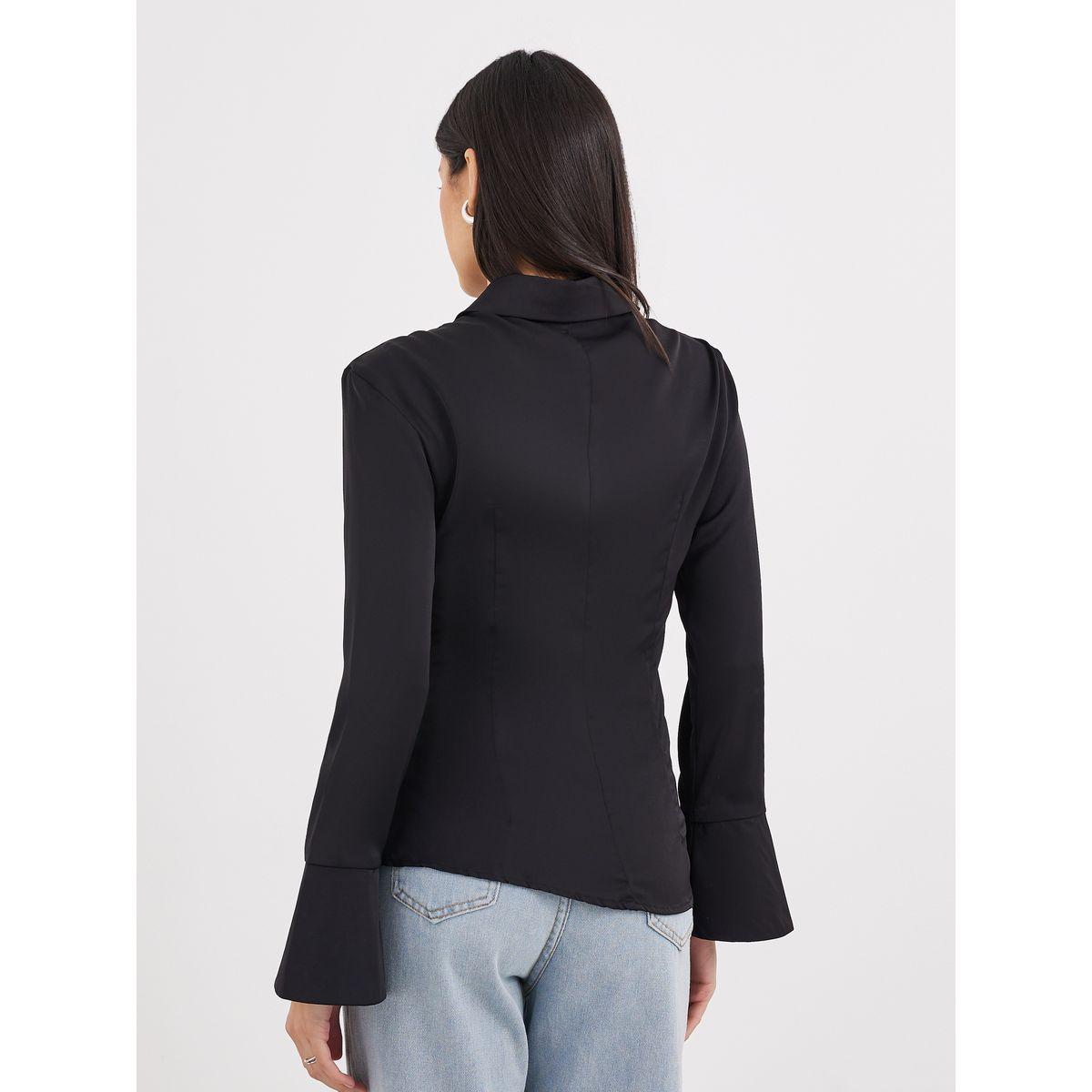 بلوزة بتفاصيل مُجمعة مع أكمام بنمط جرس-women-clothing-shirtsandblouses-shirts-image-4